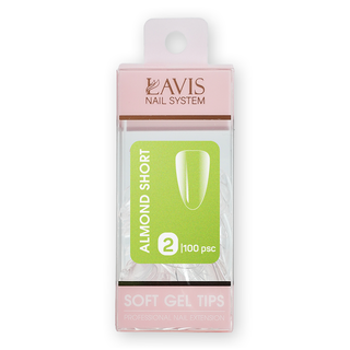 LAVIS Almond Short - 2 (100 pcs) - Soft Gel Tips