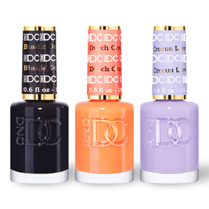  DND DC 3 Nail Lacquer - Set 10 BLACK, ORANGE & PURPLE by DND DC sold by DTK Nail Supply