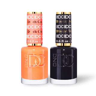  DND DC 2 Nail Lacquer - Set 1 ORANGE & BLACK by DND DC sold by DTK Nail Supply