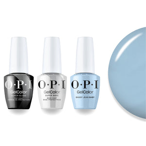 OPI + Super Glossy Top Super Base - Baggy Jean Baby
