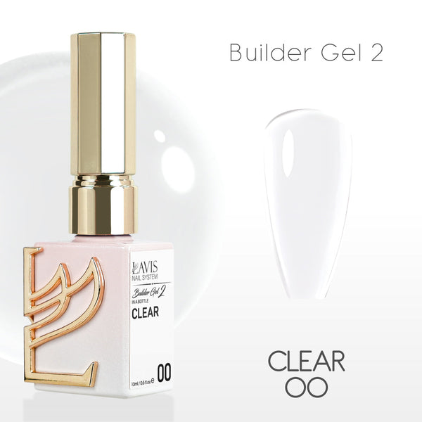 🎁 LAVIS Builder Gel 2 - 00 Clear - Gel Polish 15ml (100% off)