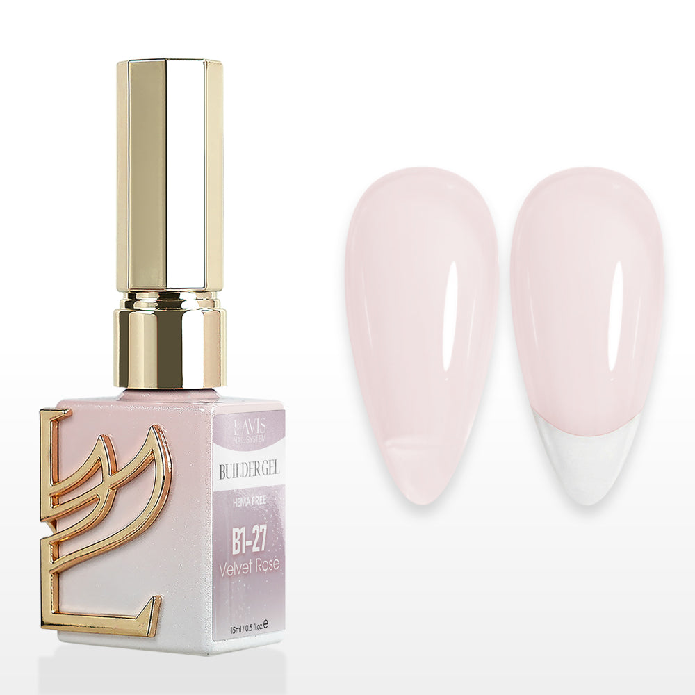LAVIS Builder Gel In The Bottle - B1-27 Pink Bliss - Gel Polish 0.5oz