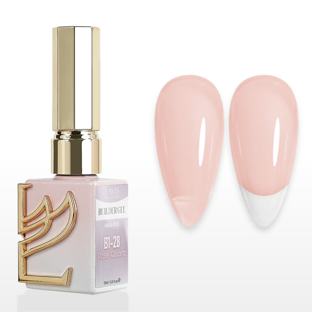 LAVIS Builder Gel In The Bottle - B1-28 Sunset Rose - Gel Polish 0.5oz