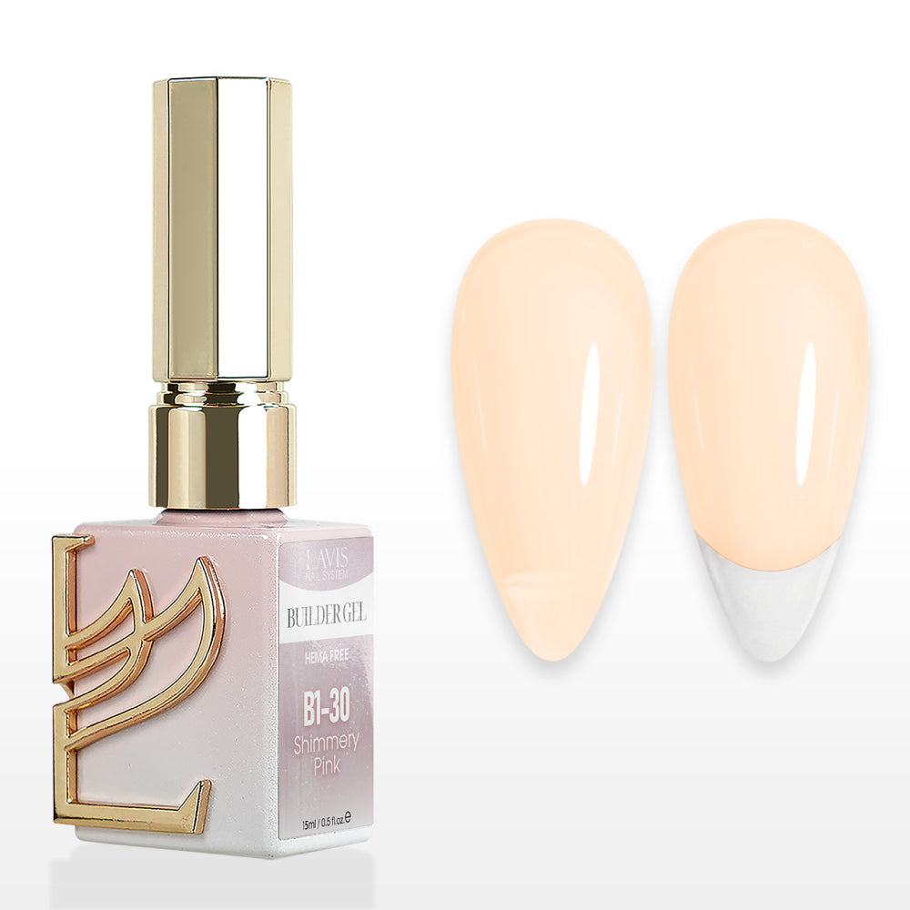 LAVIS Builder Gel In The Bottle - B1-30 Apricot - Gel Polish 0.5oz