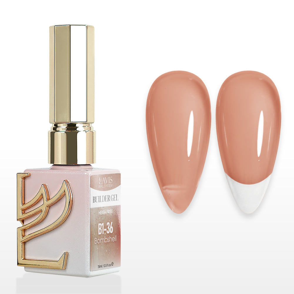 LAVIS Builder Gel In The Bottle - B1-36 Rose Sienna - Gel Polish 0.5oz