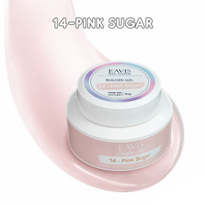 LAVIS 14 Pink Sugar - Builder Gel In The Jar 30ml