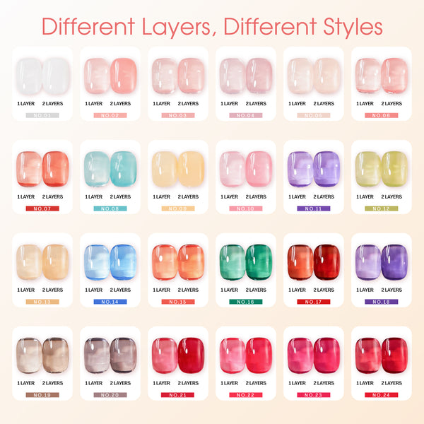 LAVIS C01 - 12 - Gel Polish 0.5 oz - Jelly Jamboree Collection