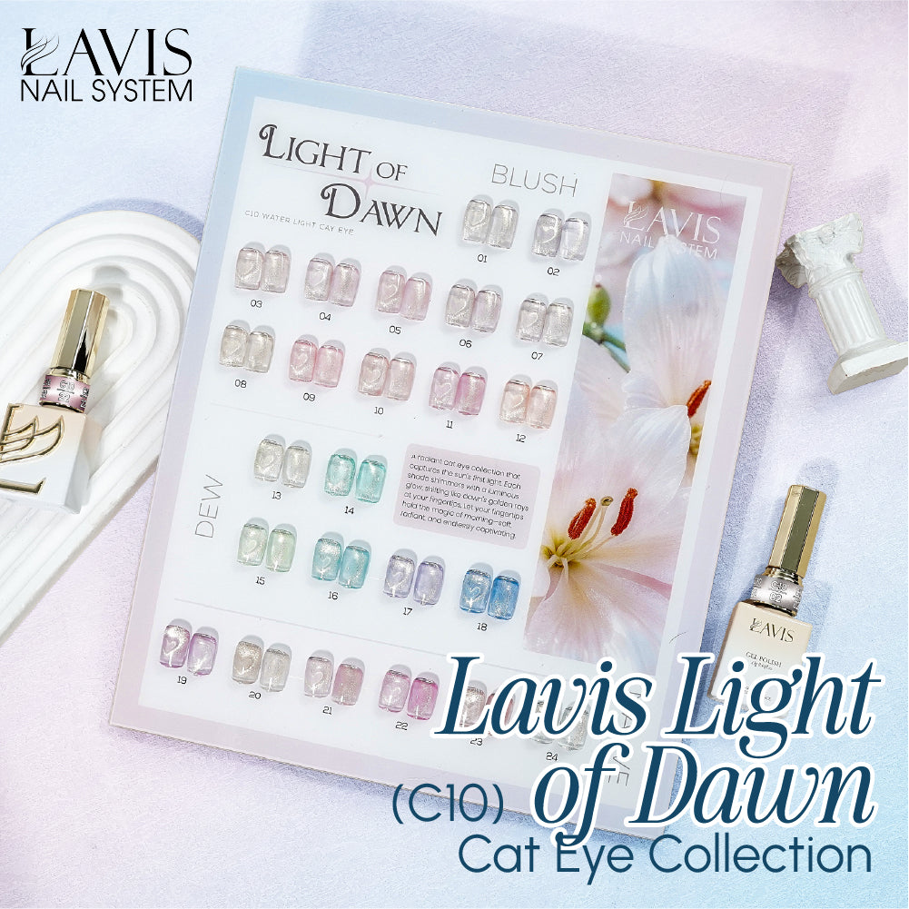 SPECIAL: Buy LAVIS Light of Dawn Cat Eye Collection C10, FREE 1 Pat Gel 08 - DTK Nail Supply