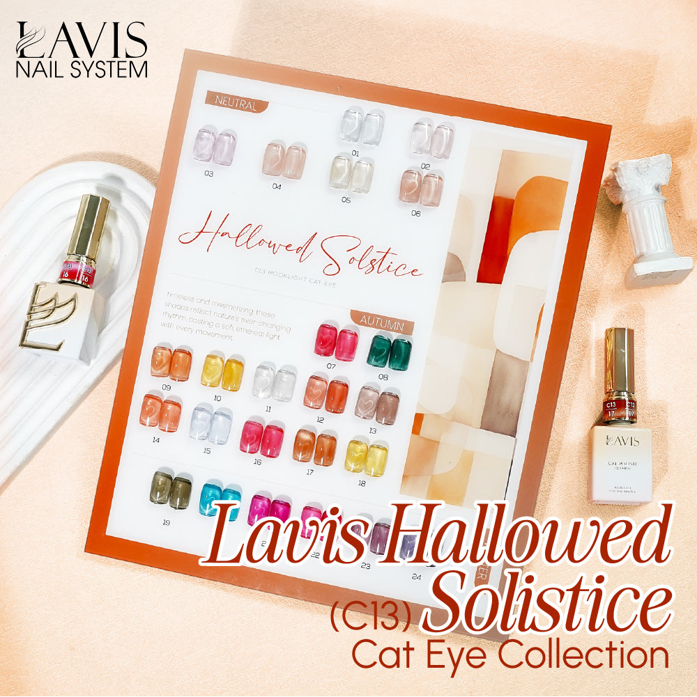 SPECIAL: Buy LAVIS Hallowed Solstice Cat Eye Collection C13, FREE 1 Pat Gel 08 - DTK Nail Supply