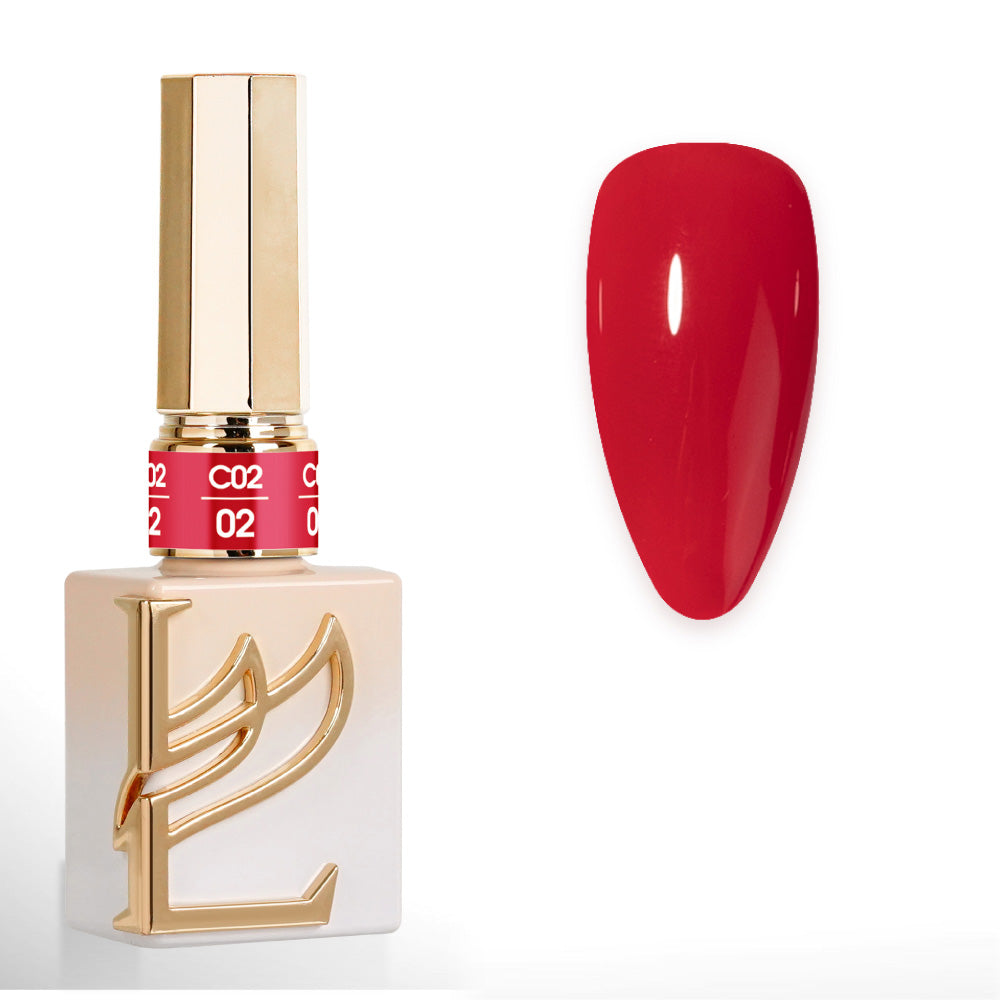 LAVIS C02 (Ver2) - 02 - Gel Polish 0.5 oz - Scarlet Bloom Collection