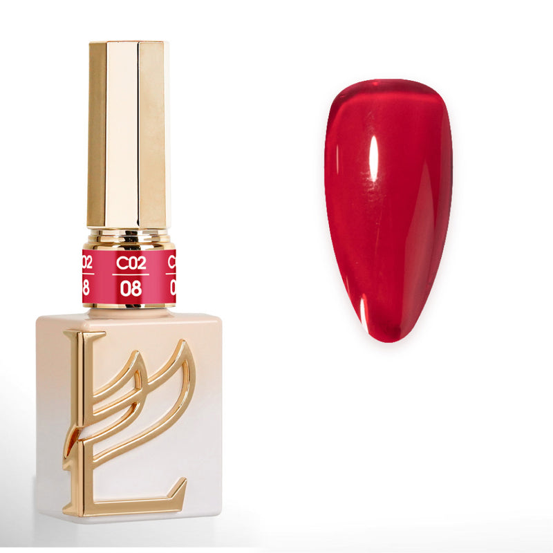 LAVIS C02 (Ver2) - 08 - Gel Polish 0.5 oz - Scarlet Bloom Collection