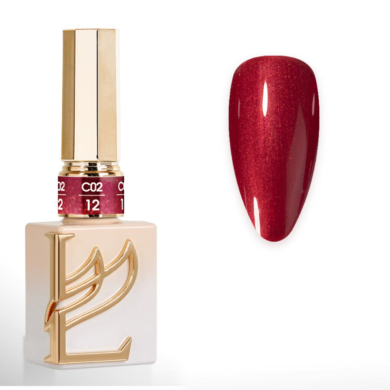 LAVIS C02 (Ver2) - 12 - Gel Polish 0.5 oz - Scarlet Bloom Collection