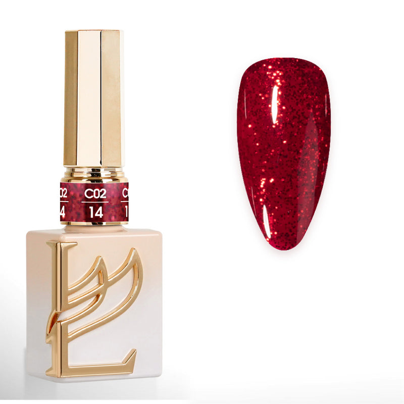 LAVIS C02 (Ver2) - 14 - Gel Polish 0.5 oz - Scarlet Bloom Collection
