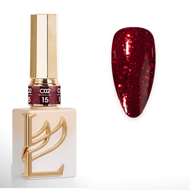 LAVIS C02 (Ver2) - 15 - Gel Polish 0.5 oz - Scarlet Bloom Collection