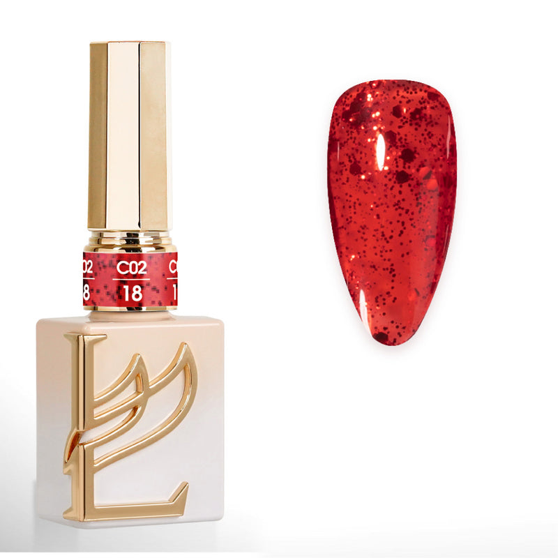 LAVIS C02 (Ver2) - 18 - Gel Polish 0.5 oz - Scarlet Bloom Collection