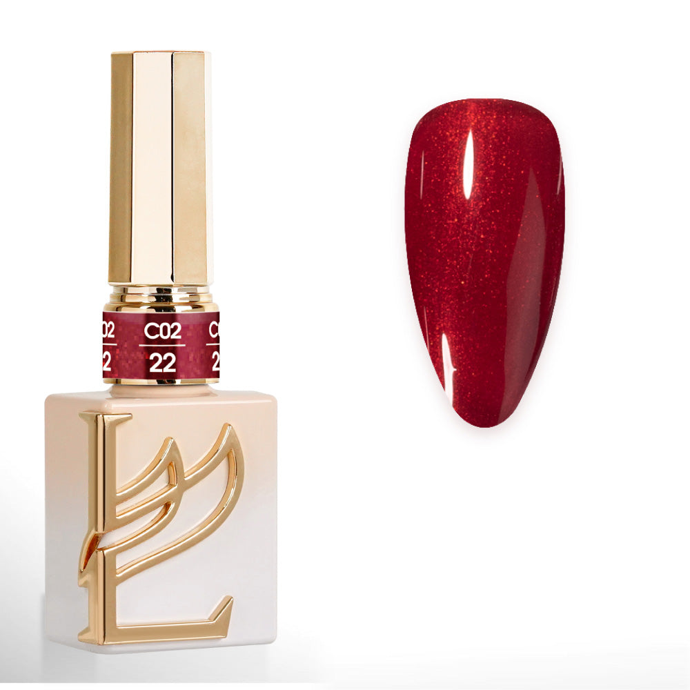 LAVIS C02 (Ver2) - 22 - Gel Polish 0.5 oz - Scarlet Bloom Collection