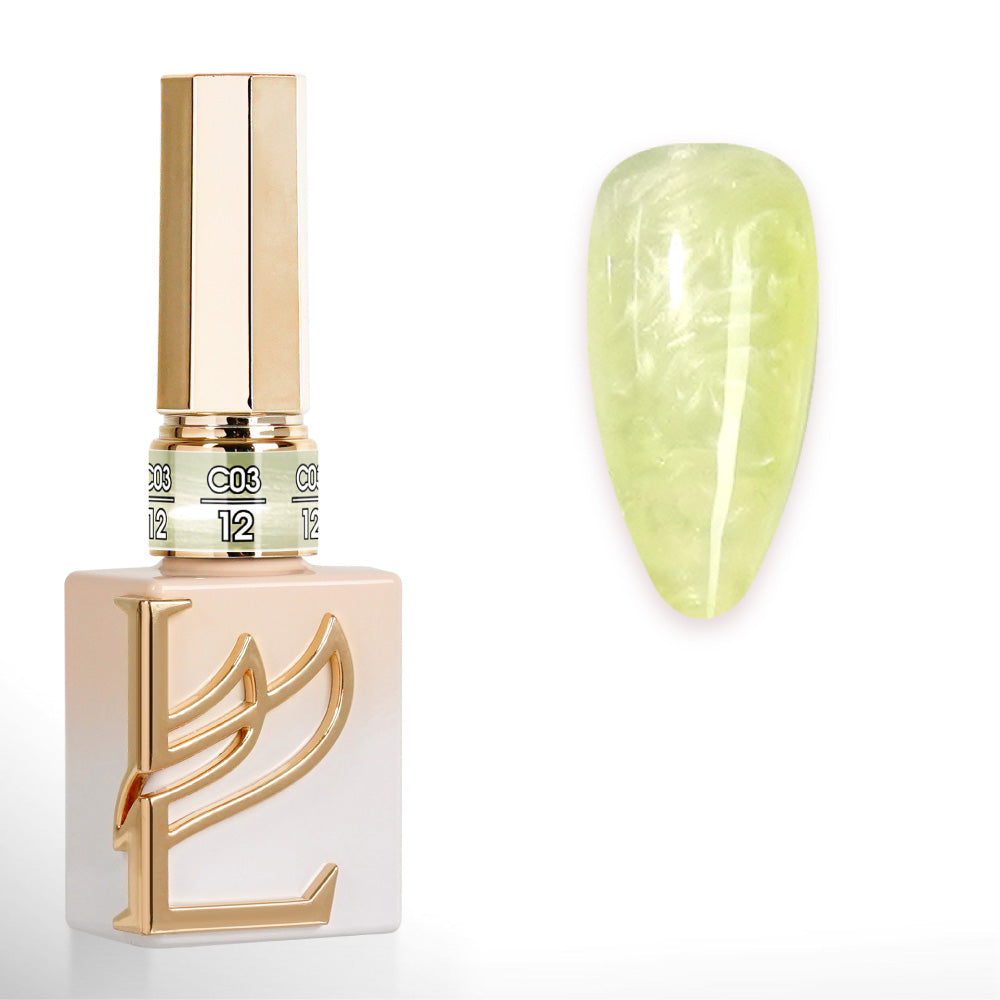 LAVIS C03 - 12 - Gel Polish 0.5 oz - Pretty in Pearl Collection