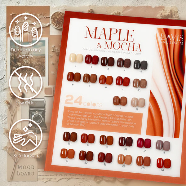 LAVIS C06 - 14 - Gel Polish 0.5 oz - Maple & Mocha Collection