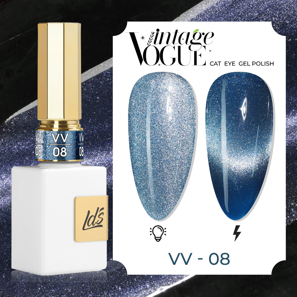  LDS VV CE - 08 - Vintage Vogue Cat Eye Gel Polish Collection by LDS sold by DTK Nail Supply