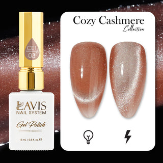  LAVIS Cat Eyes CE1 - 03 - Gel Polish 0.5 oz - Cozy Cashmere Collection by LAVIS NAILS sold by DTK Nail Supply