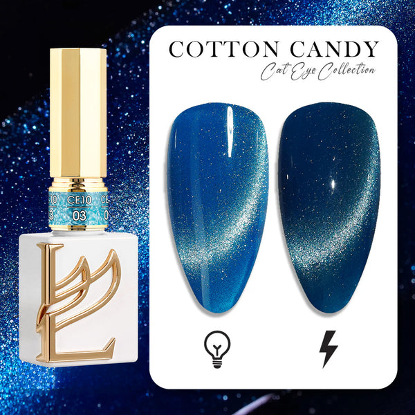 LAVIS Cat Eyes CE10 - 03 (Ver1) - Gel Polish 0.5 oz - Cotton Candy Collection