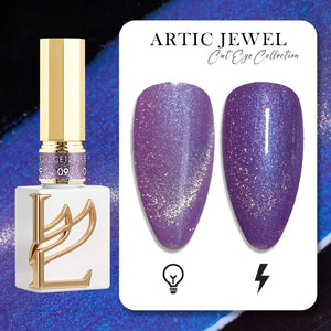 LAVIS Cat Eyes CE12 - 09 - Gel Polish 0.5 oz - Artic Jewel Collection