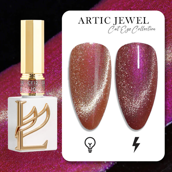LAVIS Cat Eyes CE12 - 10 - Gel Polish 0.5 oz - Artic Jewel Collection