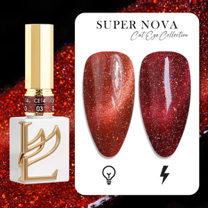 LAVIS Cat Eyes CE14 - 03 (Ver1) - Gel Polish 0.5 oz - Cosmic Voltage Collection