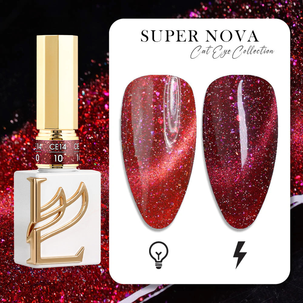 LAVIS Cat Eyes CE14 - 10 (Ver1) - Gel Polish 0.5 oz - Cosmic Voltage Collection
