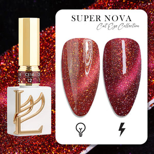 LAVIS Cat Eyes CE14 - 12 - Gel Polish 0.5 oz - Super Nova Collection
