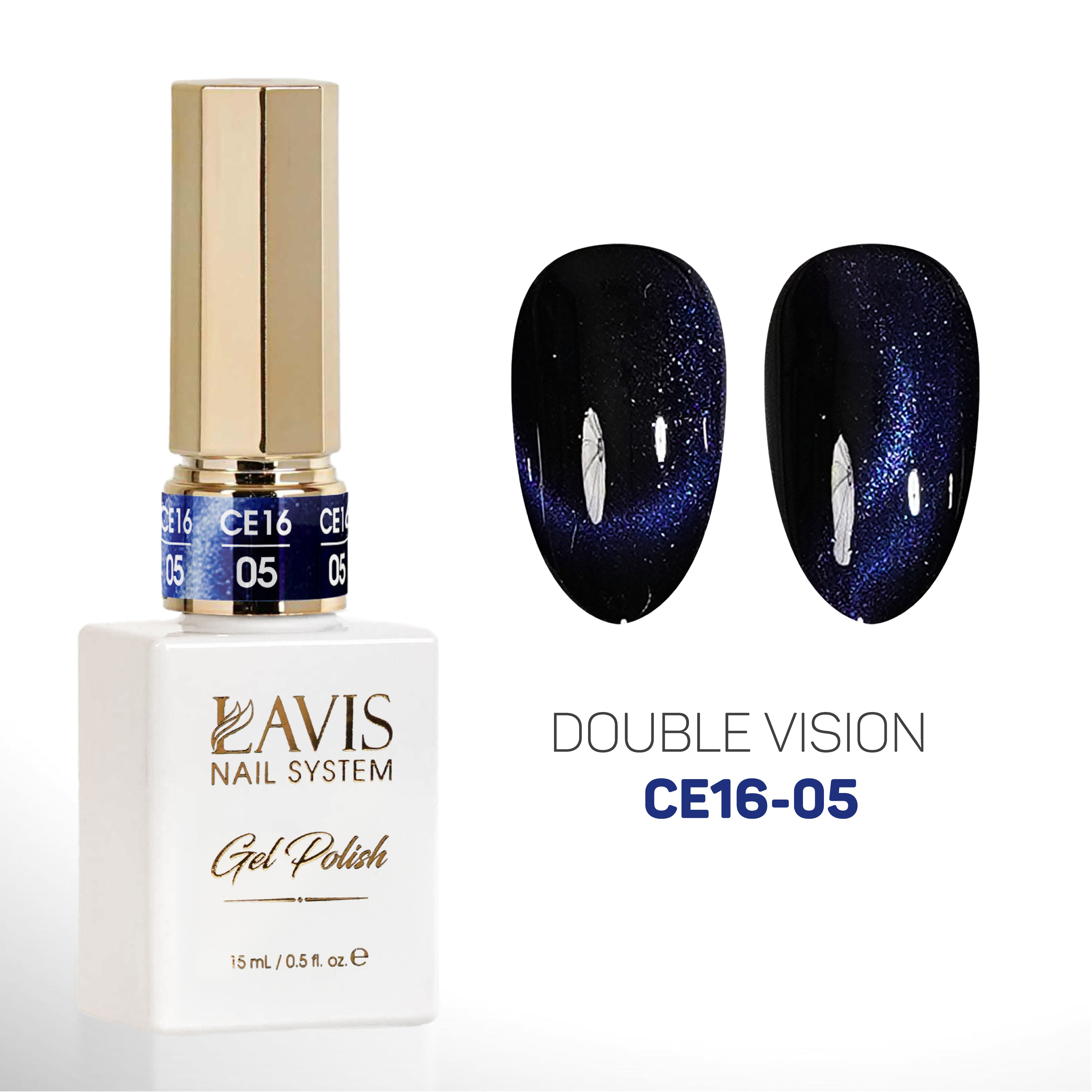 LAVIS Cat Eyes CE16 - 05 - Gel Polish 0.5 oz - Double Vision Collection