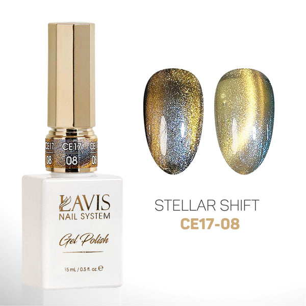 LAVIS Cat Eyes CE17 - 08 - Gel Polish 0.5 oz - Stellar Shift Collection