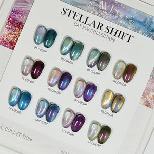 LAVIS Cat Eyes CE17 - Set 12 - Gel Polish 0.5 oz - Stellar Shift Collection