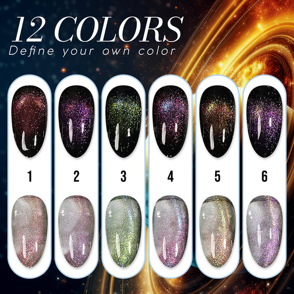 LAVIS Cat Eyes CE18 - 09 - Gel Polish 0.5 oz - Galaxtic Halo Collection