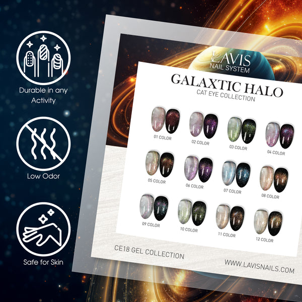 LAVIS Cat Eyes CE18 - 05 - Gel Polish 0.5 oz - Galaxtic Halo Collection