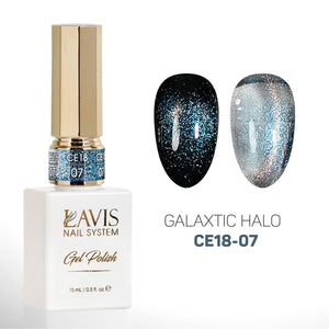 LAVIS Cat Eyes CE18 - 07 - Gel Polish 0.5 oz - Galaxtic Halo Collection