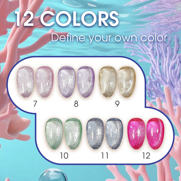 LAVIS Cat Eyes CE2 - 08 - Gel Polish 0.5 oz - Under The Sea Collection