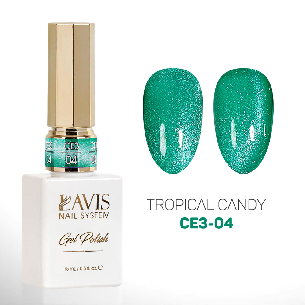 LAVIS Cat Eyes CE3 - 04 - Gel Polish 0.5 oz - Tropical Candy Collection