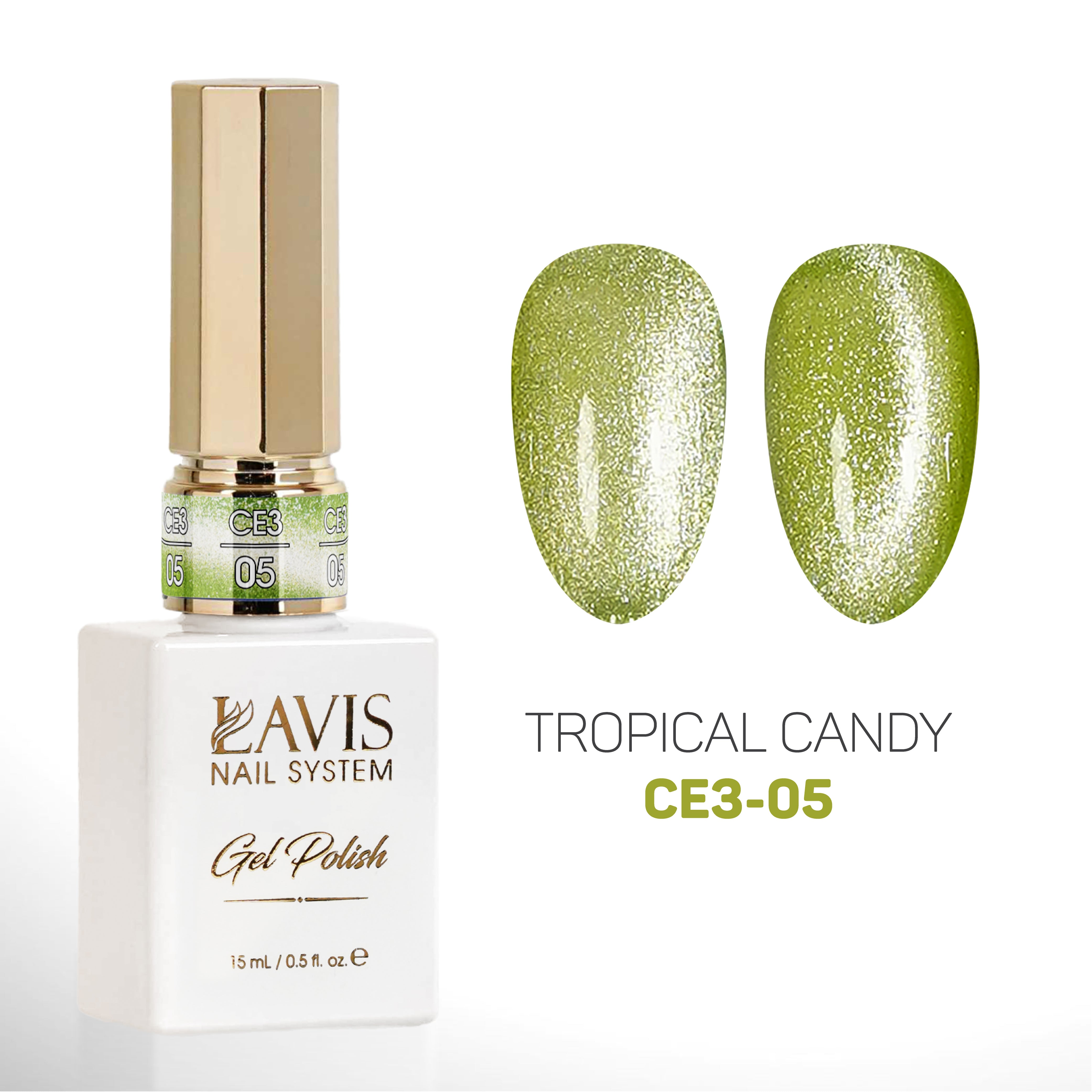 LAVIS Cat Eyes CE3 - 05 - Gel Polish 0.5 oz - Tropical Candy Collection