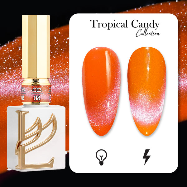 LAVIS Cat Eyes CE3 - 08 - Gel Polish 0.5 oz - Tropical Candy Collection