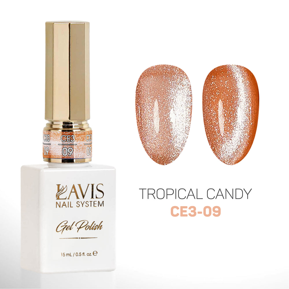 LAVIS Cat Eyes CE3 - 09 - Gel Polish 0.5 oz - Tropical Candy Collection