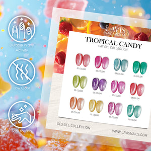 LAVIS Cat Eyes CE3 - 04 - Gel Polish 0.5 oz - Tropical Candy Collection