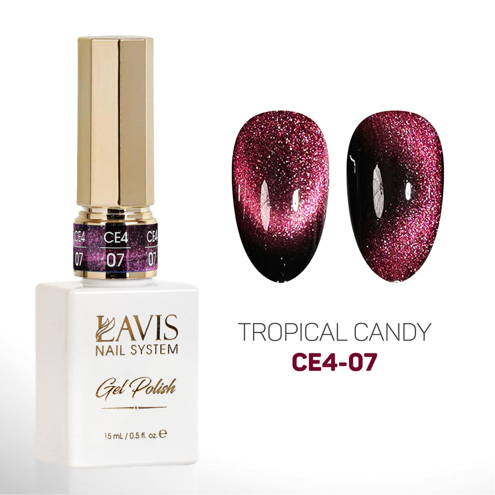 LAVIS Cat Eyes CE4 - 07 - Gel Polish 0.5 oz - Fairy Tale Collection
