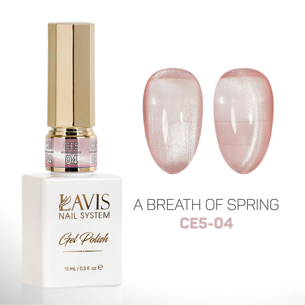 LAVIS Cat Eyes CE5 - 04 - Gel Polish 0.5 oz -  A Breath Of Spring Collection