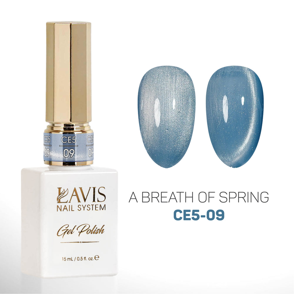 LAVIS Cat Eyes CE5 - 09 - Gel Polish 0.5 oz - A Breath Of Spring Collection