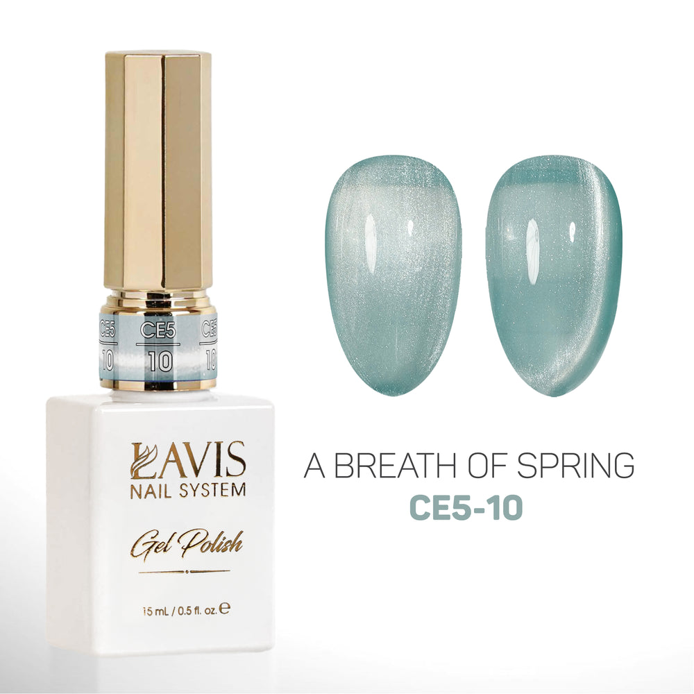 LAVIS Cat Eyes CE5 - 10 - Gel Polish 0.5 oz - A Breath Of Spring Collection