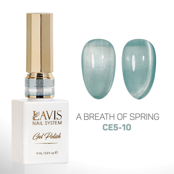 LAVIS Cat Eyes CE5 - 10 - Gel Polish 0.5 oz - A Breath Of Spring Collection