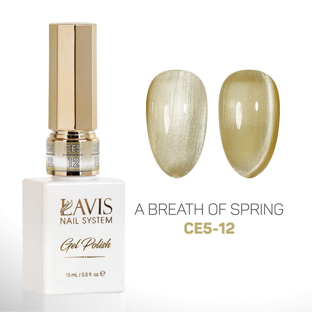 LAVIS Cat Eyes CE5 - 12 - Gel Polish 0.5 oz - A Breath Of Spring Collection