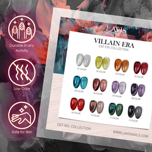 LAVIS Cat Eyes CE7 - 02 - Gel Polish 0.5 oz - VILLIAIN ERA Collection