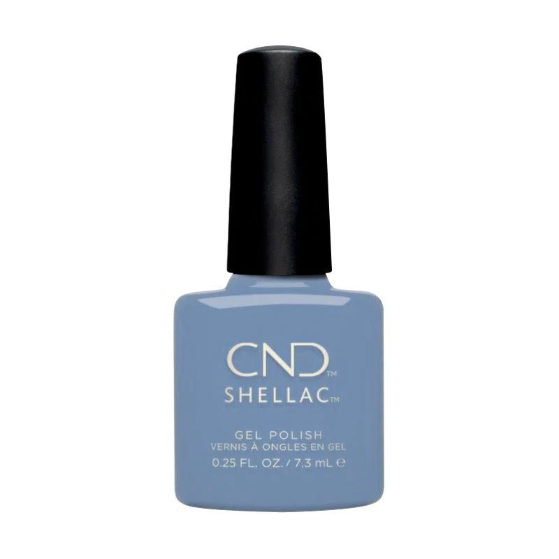 CND Shellac Gel Polish - 145 Vintage Blue Jeans - Blue Colors by CND sold by DTK Nail Supply